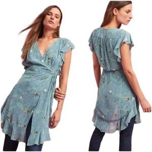 NWOT Anthropologie Feather Bone Butterfly Wrap Top